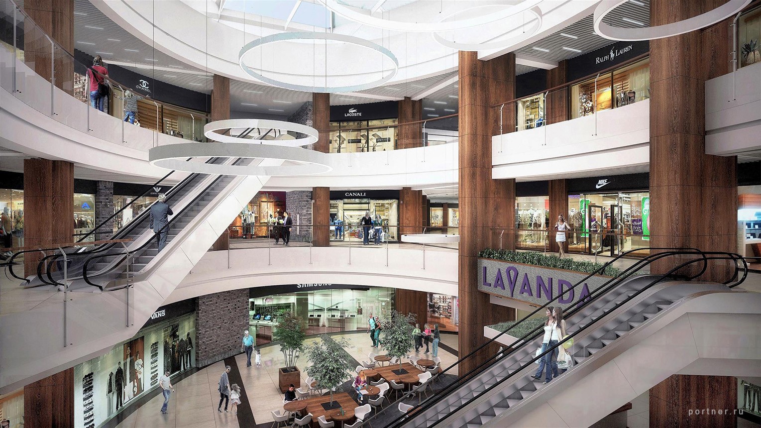 Interior of Shopping centre "Lavanda Mall"